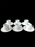 12pc set small tea & coffee cups
