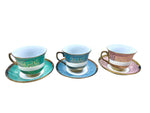 12pc set Coffee cups Green