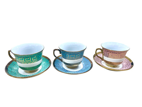 12pc set Coffee cups Green