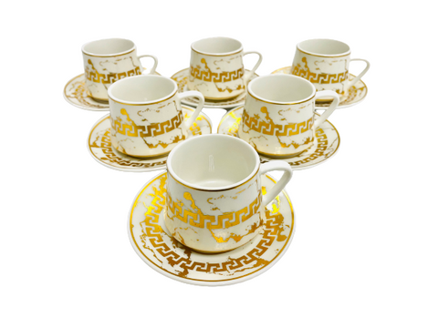 12Pc Espresso Coffee Cups Set