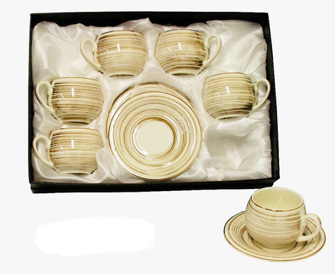 12Pc Coffee Cups Set