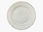 6Pc Set Gold White Plate 10” inches