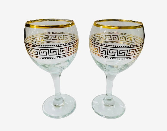 golden wine glass 6Pc Wine Glass Set / Gold – Golden Kitchenware & Home Supplies