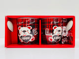 4pc cups and Spoons Valentines Gift