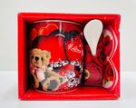 1Pc Coffee cup with spoon / Valentines Gift R