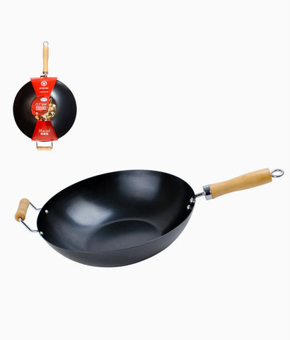 13.5” Wok With Wooden Handles