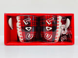 4pc cups and Spoons / Valentines Gift