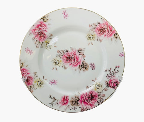 1Pc Round Plate Flower Design 7.5”inches