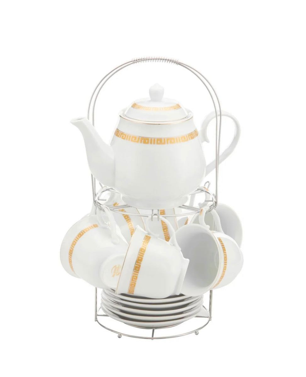 Porcelain 15pc Tea Set W & G – Golden Kitchenware & Home Supplies