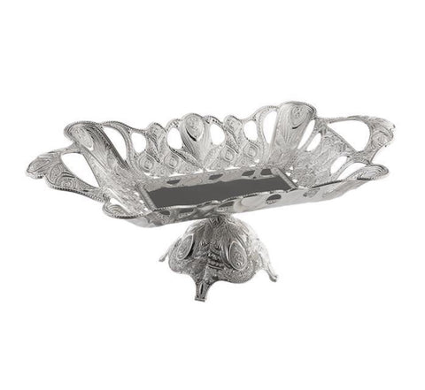 Candy Serving Tray / Silver