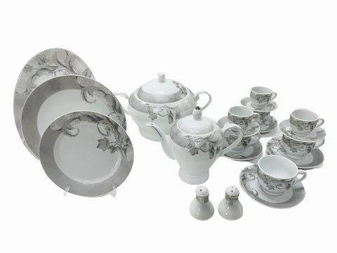 72Pc Dinner Set Silver