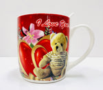 1Pc Coffee cup with spoon / Valentines Gift B