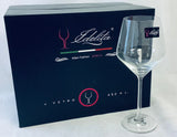 6pc Crystal Wine Glass Set