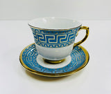 12Pc Coffee Cups Set 8oz. / Blue Color