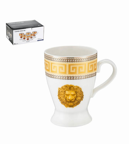 6Pc Coffee Mugs Set / Gold VG LN