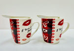 4pc cups and Spoons / Valentines Gift